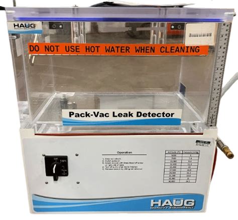 package leak detection|pack vac leak detector.